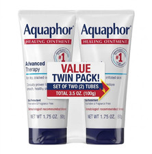 2PK Aquaphor Healing Ointment Advanced Therapy Skin Protectant For Dry Skin.