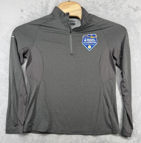 Mizuno, Mizuno Performance 1/4 Zip Long Sleeve Gray Shirt Shriners Women's Size L NWT