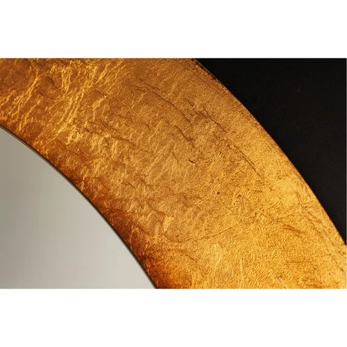 ET2 Contemporary Lighting E42040-GLBK Floating Wall Mirror Gold Leaf and Black - Picture 6 of 7