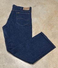 Vintage 90  s Lee Jeans Made in USA Navy Denim