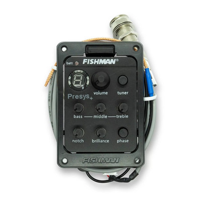 Fishman 301 Presys Piezo Pickup Acoustic Guitars Mic Blend Dual Preamp EQ Tuner