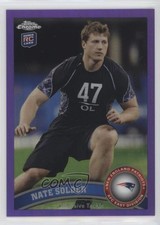 2011 Topps Chrome Retail Purple Refractor 77/499 Nate Solder #215 3n1