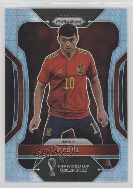 2022 Panini Prizm World Cup Qatar Hyper Prizm Pedri #226 5b1