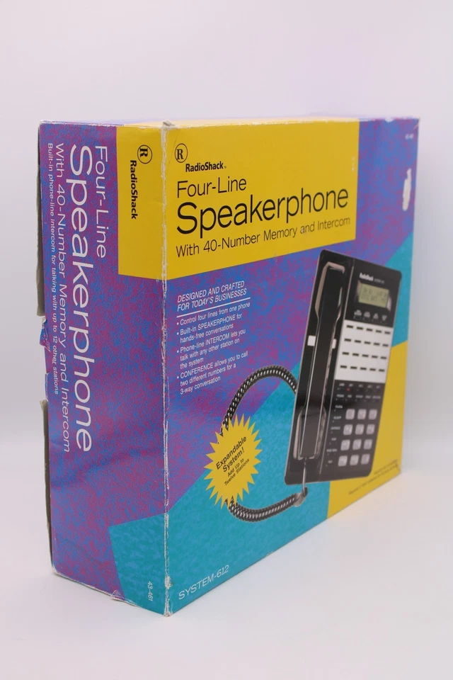 Altavoz de cuatro líneas RadioShack con memoria de 40 números y sistema de intercomunicación 612 Foto 2 de 4