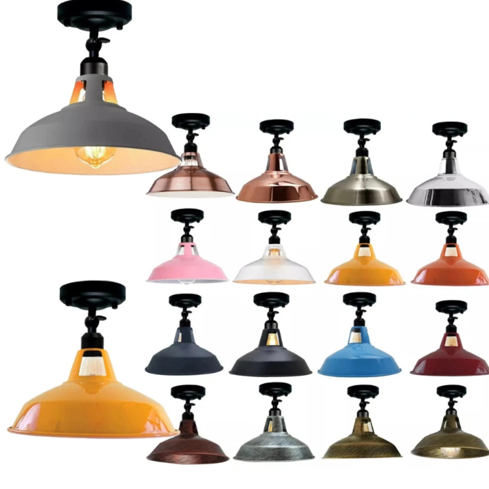 Easy Fit Light Shades - Retro Design