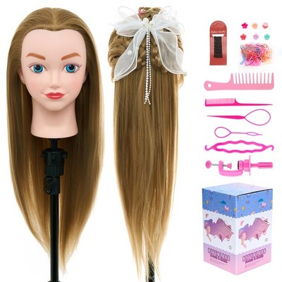 Neverland Frisierkopf 50CM Puppenkopf Mannequin kopf mit Haar Styling Braid Set