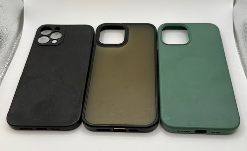 Lot of 3 Phone Cases Fit Apple iPhone 12 Pro Max I Phone Case Lot Used - Photo 2 sur 4