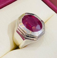 Xmas Ruby Ring, Oval Cut Ruby Stone, Beautiful Afghanistan Ruby, Ring Silver 925