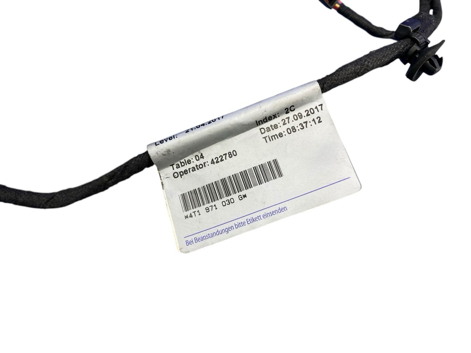 LAMBORGHINI HURACAN LP640-4 PERFORMANTE FRONT RIGHT DOOR CABLE WIRING HARNESS