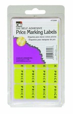 Charles Leonard Sale Price Marking Labels, Blank Self 1" x 3", Yellow
