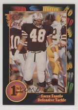 1991 Wild Card Draft Esera Tuaolo #34 Rookie RC 1z4. rookie card picture
