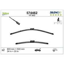 Scheibenwischer Set vorne für Audi A5 FU2 FU5 F57 Q3 8UB F3B Q5 8RB FYB | 24212