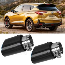 2.5" inlet 3.5" Outlet Carbon Fiber Exhaust Tips Pipe For Acura RDX 2019-2025