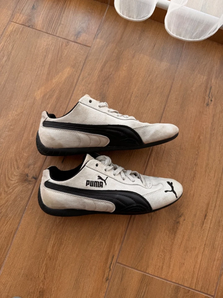 VTG Puma Speed Cat White&Black 00s Sneakers - Image 4 of 4