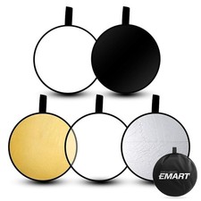 EMART 24'' 60cm 5 in 1 Photo Collapsible Photography Reflector with Bag - P...