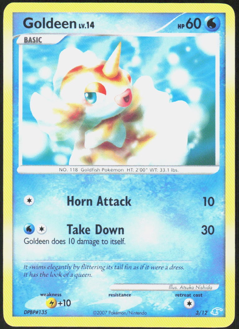 Goldeen 3/12 Common DP Trainer Kit: Manaphy & Lucario LP Pokemon
