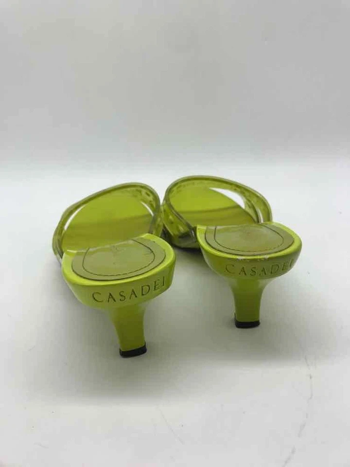 Casadei Green Talla 7 Tacones de mula sin cordones Foto 3 de 4