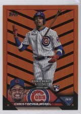 2023 Topps Update Rookie Debut Orange & Black Foil Christopher Morel #US163 0nr3
