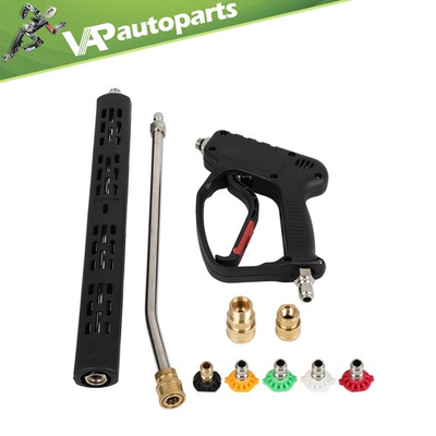 #ad 5000PSI 3 8quot; High Pressure Washer Gun with 1 4quot; Extension Wand Trigger Handle $43.55