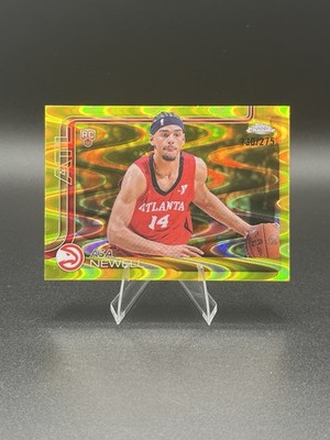 2025-26 Topps Chrome - Asa Newell #273 Yellow RayWave Refractor /275 (RC)