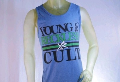 Young Reckless Blue Tank Top W/Logo Size XL Skateboard, BMX , Surfer