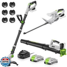 ALDIPRO Cordless String Trimmer + Leaf Blower + Hedge Trimmer Com
