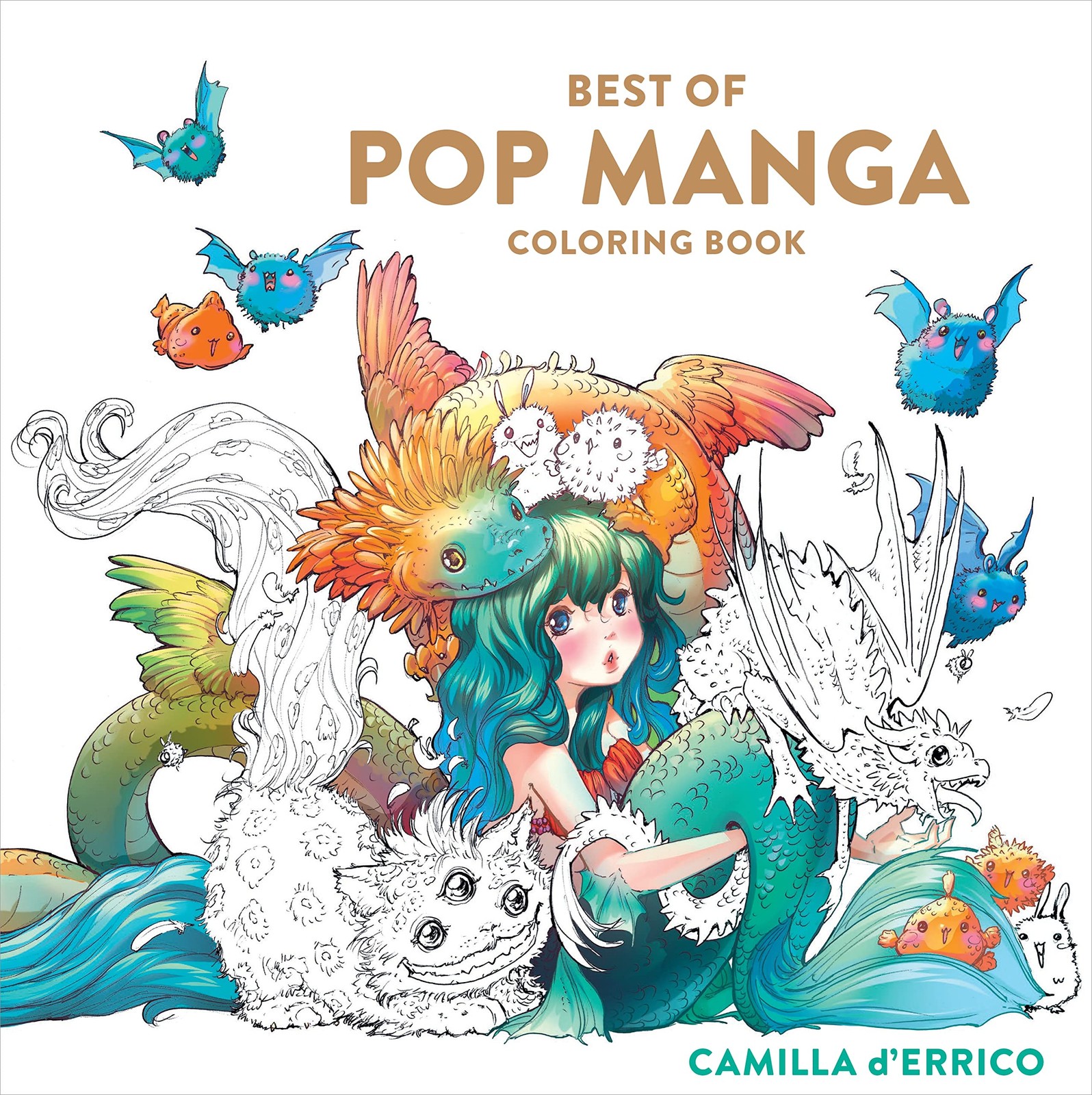 Best of Pop Manga Coloring Book by Camilla D'Errico (Paperback Book) - Image 5