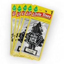 Little Trees Air Freshener Black Ice 5 Pack