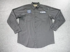 Jesse James Work Wear Shirt Mens Medium Gray West Coast Choppers M/C Club