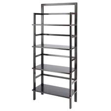 Winsome Aiden 4 Shelf Transitional Solid Wood Baker's Rack in Coffee