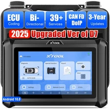XTOOL D7S V2.0 All System OBD2 Diagnostic Bi-Directional Scanner Tool ECU Coding