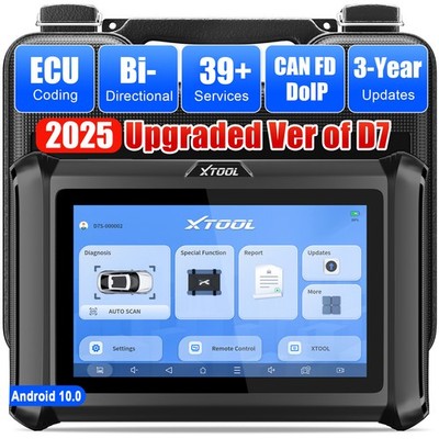 XTOOL D7S V2.0 All System OBD2 Diagnostic Bi-Directional Scanner Tool ECU Coding