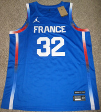 Victor Wembanyama France 2024 Olympics Blue Men's Jordan Brand Swingman Jersey