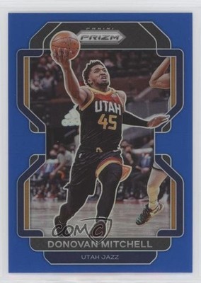 2021-22 Panini Prizm Blue Prizm 67/199 Donovan Mitchell #72 g1z