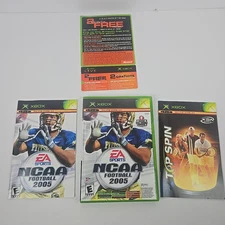 NCAA Football 2005 / Top Spin : Xbox CIB Tested-Works 