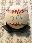 DAVE HOLLINS Signed RO-N National League Rawlings leather baseball.