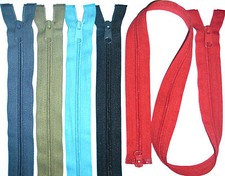Zips 34"/86CM, Fermeture Éclair Nylon Dents Plastique, 2 Sens, Taille 5