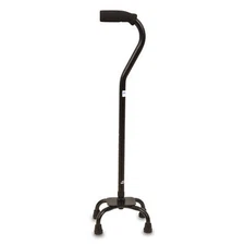 Quad Cane with Small Base, Holds Up to 300 Pounds, Universal