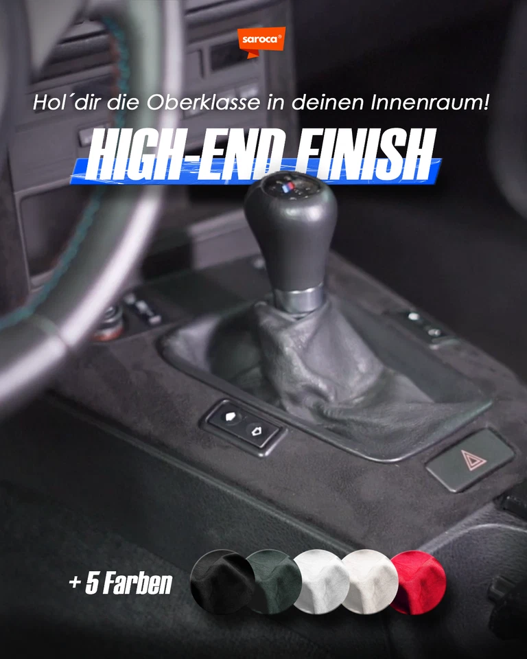 32,83€/m² Selbstklebende Mikrofaserstoff Folie Autofolie schwarz Wildlederoptik - Bild 2 von 4