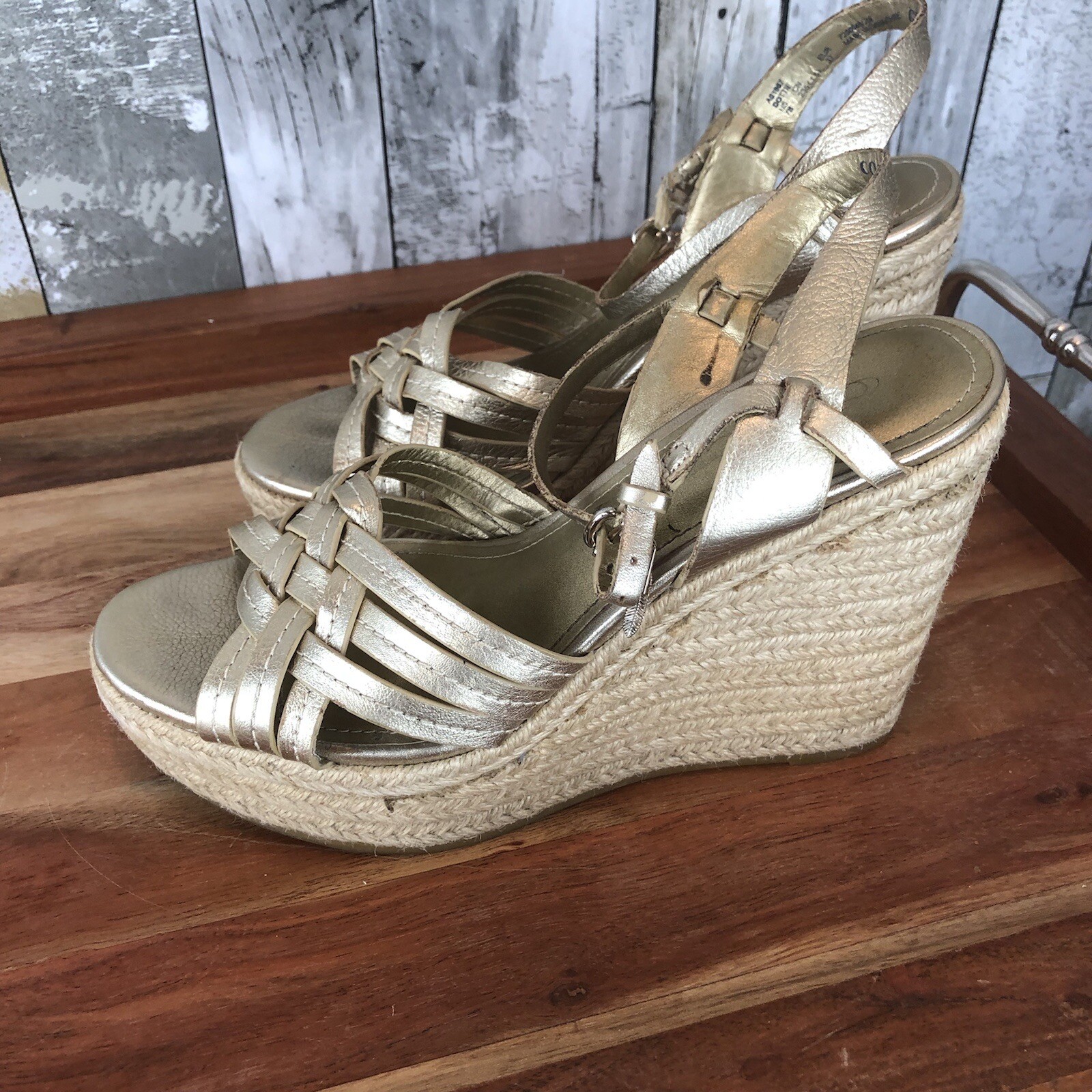 coach women’s wedge heel shoes 7B Gem