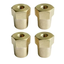 M8 Female Brass Battery Terminal Post Adapter for M8 Stud Extension 4-Pack