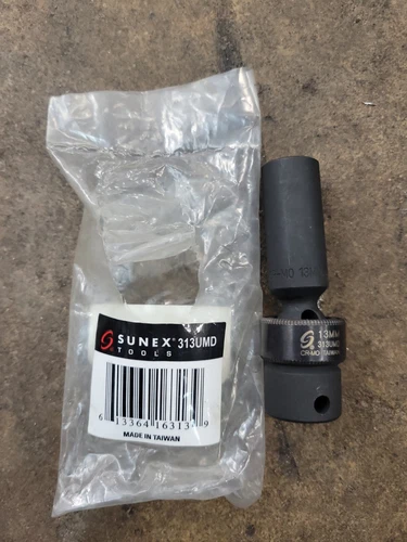 Sunex Tools 313UMD - 3/8" Drive 13MM Deep Universal Impact Socket New