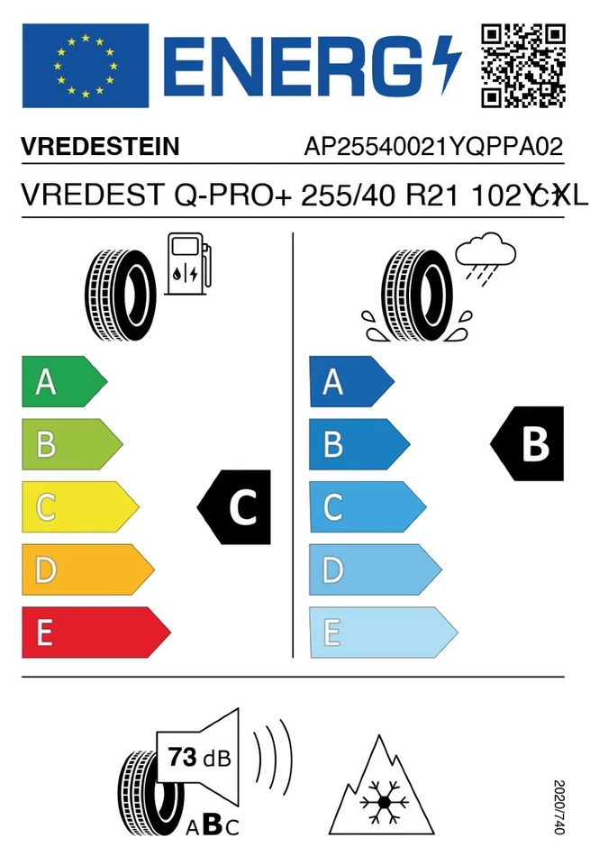Ganzjahresreifen 255/40R21  102Y  Vredestein Quatrac PRO + M+S  3PMSF  Allwetter - Bild 3 von 3