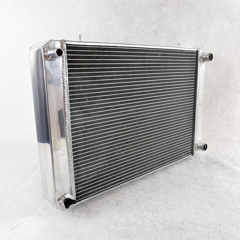 FILA Radiatore alluminio 3 file + ventola 2x12" adatto per manuale Triumph TR7 TR 7 L4 2.0L 1980 1981