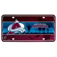 colorado avalanche nhl ice hockey team logo license plate made in usa