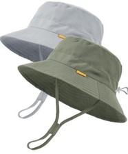 FURTALK Baby Sun Hat Toddler Unisex Bucket Hat for Kids 0-5 Years UPF 50 2 Pack