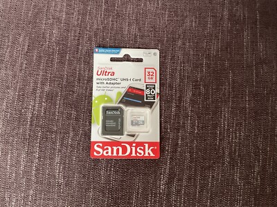 SanDisk Ultra 32GB 80 MB/S, Klasse 10 microSDHC Speicherkarte NEU/OVP (2)