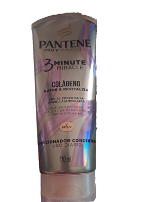 Pantene 3 Minute Miracle Colageno Nutre & Revitaliza Acondiacionador 170 ml