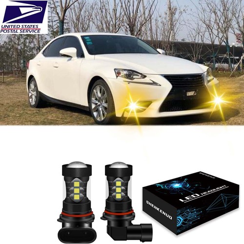 LED Fog Light Bulb Golden Yellow 9006 for Lexus IS250 IS350 2006 07 08