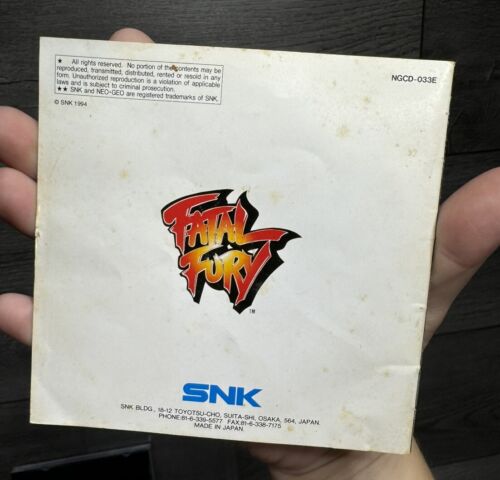 Fatal Fury The Battle Of Fury UNTESTED SUPER RARE! SNK Neo Geo CD Complete CIB W - Picture 4 of 6